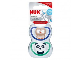 Imagen del producto Nuk Space chupete de silicona 6 - 18 meses 2u